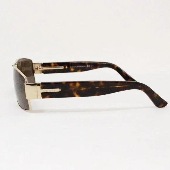 GUCCI #38829 Brown Polarized Rectangular Sunglasses